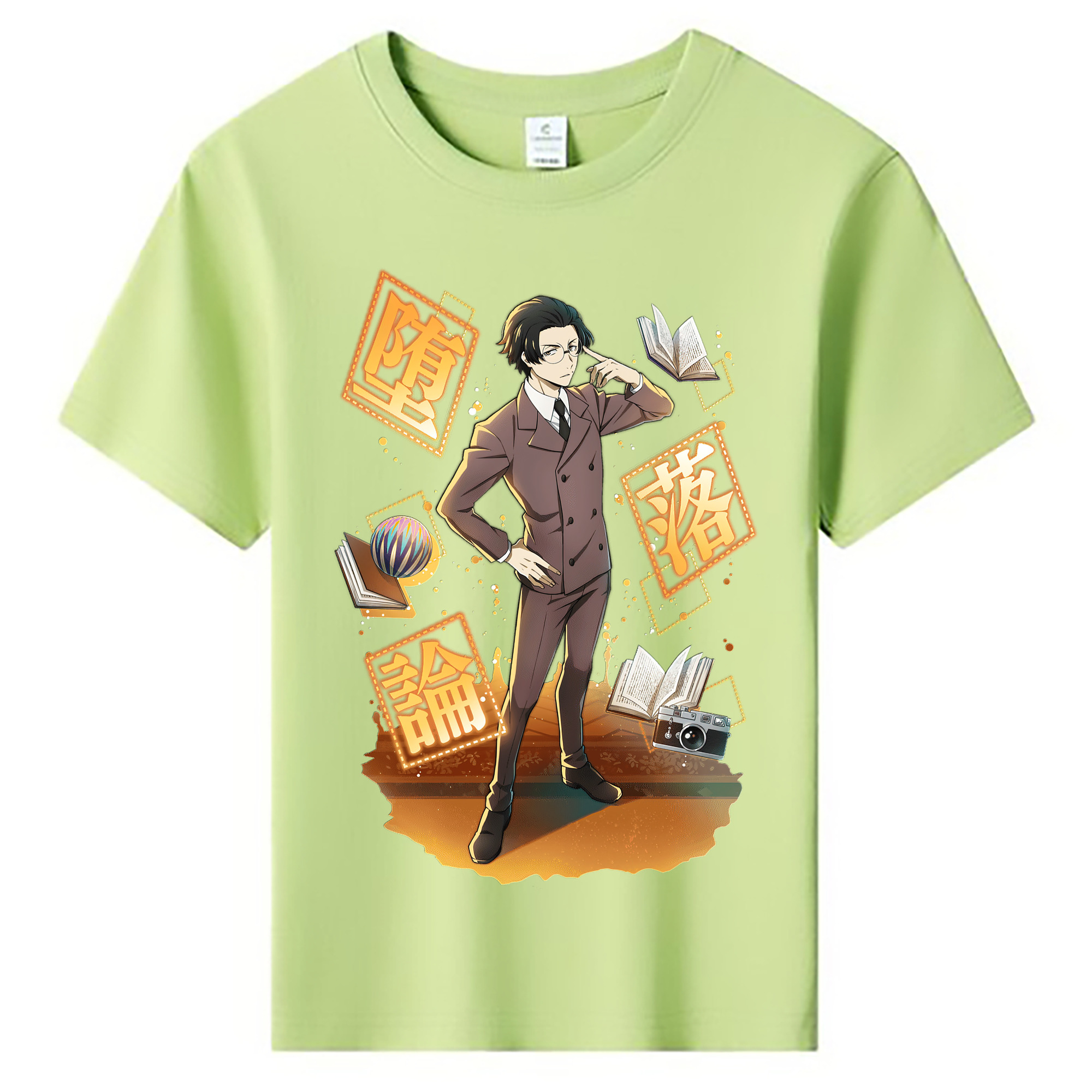 （画像用） 文豪ストレイドッグス Bungo Stray Dogs 綿100％キッズTシャツ（フロントプリント）